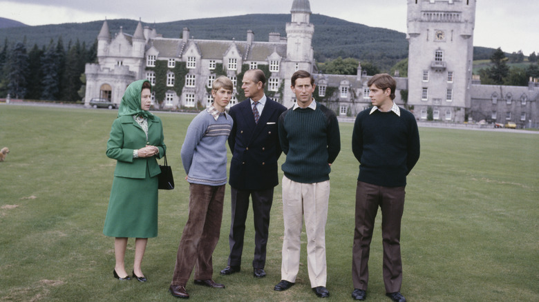 Queen Elizabeth and her family at Balmoral in 1979