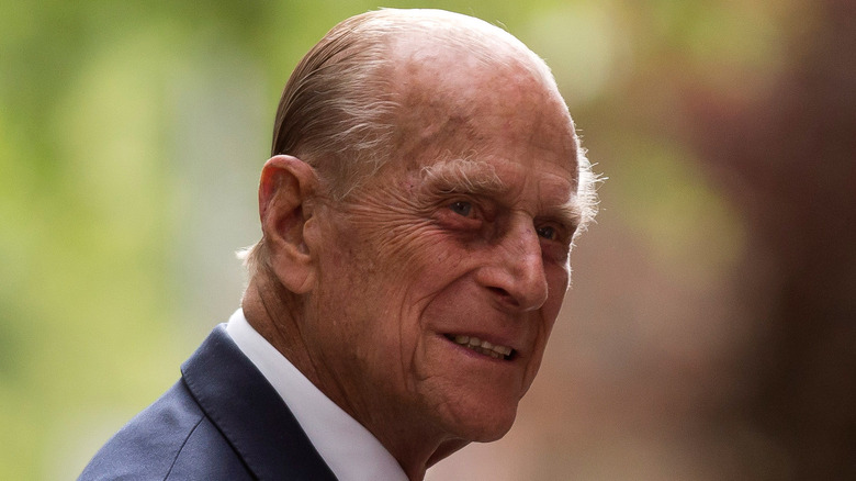 Prince Philip outside