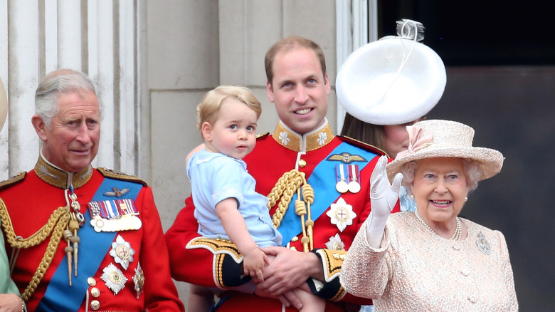 Queen Elizabeth, King Charles, Prince William