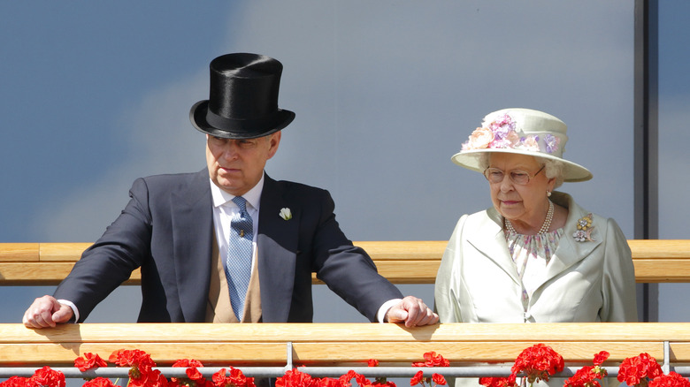 Queen Elizabeth and Prince Andrew