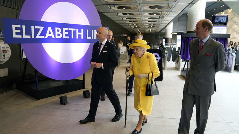 Queen Elizabeth opening new Elizabeth line