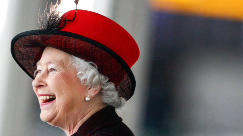 Queen Elizabeth II smiling 