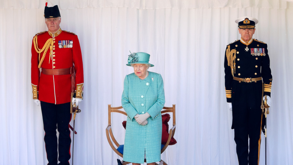 Queen Elizabeth at Trooping the Colour