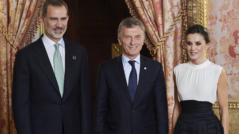 The Spanish royals with President Mauricio Macri