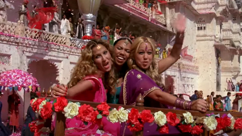 The Cheetah Girls waving in India
