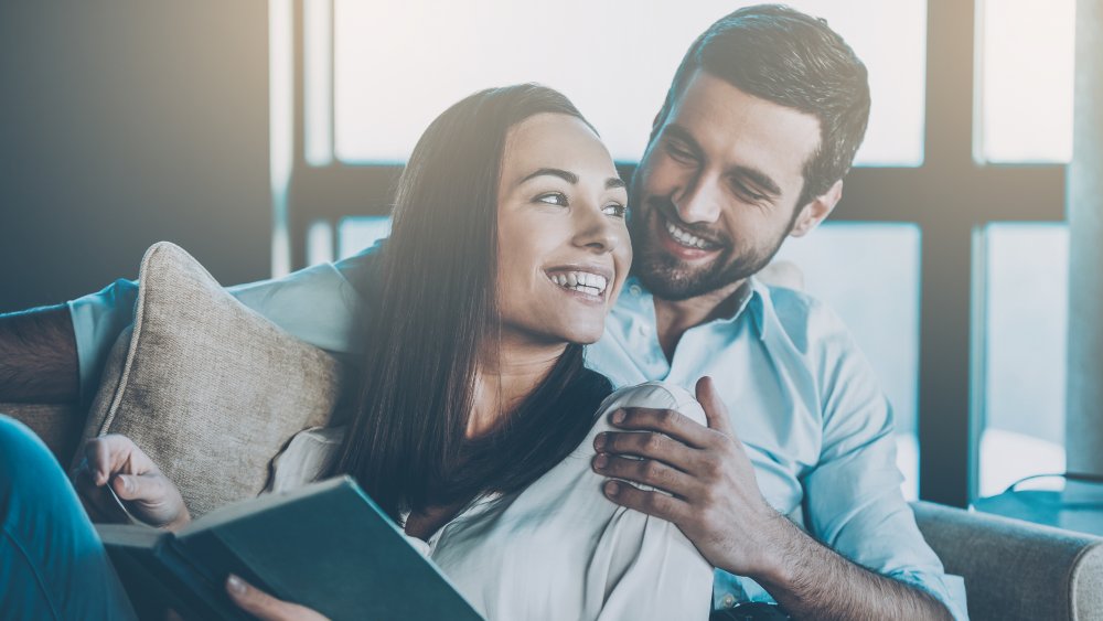 Couple reading