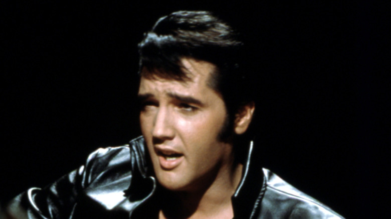 Elvis Presley performing