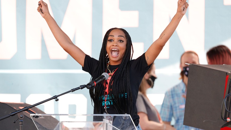 Rachel Lindsay at LA Women's March