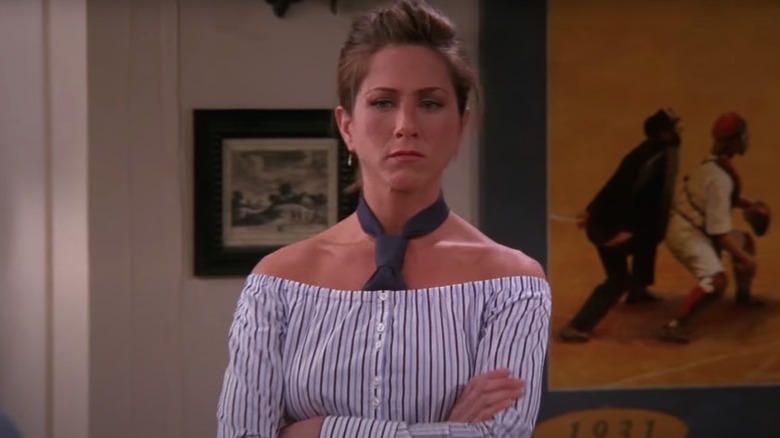 Rachel in a tie in "Friends"