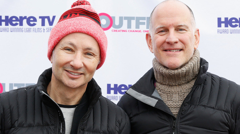 Randy Barbato and Fenton Bailey on red carpet