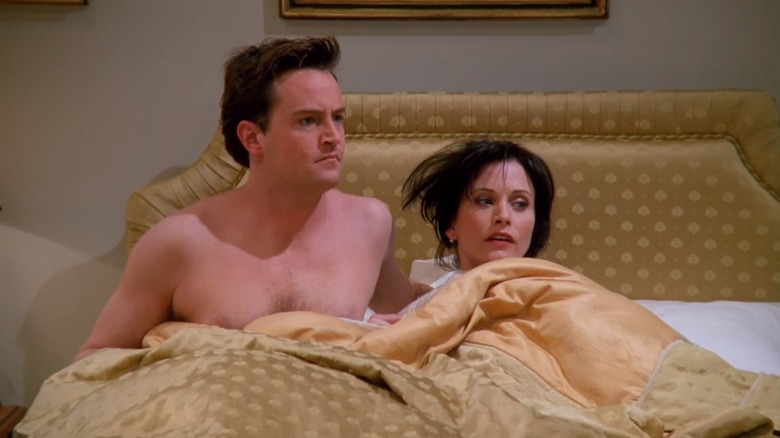 Friends couple Monica and Chandler