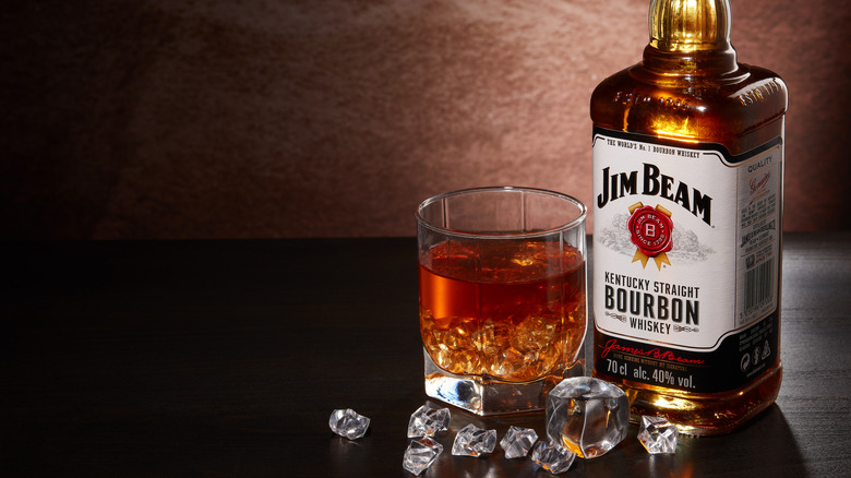 Jim Beam on the rocks