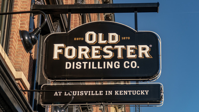 Old Forester distillery sign