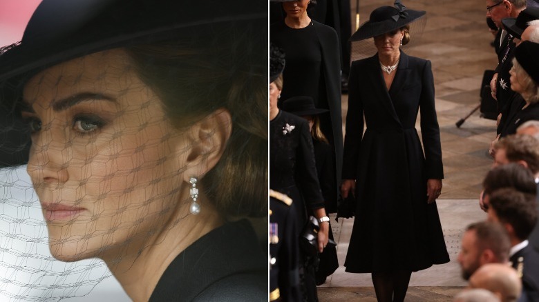 Kate Middleton at the Queen's funeral