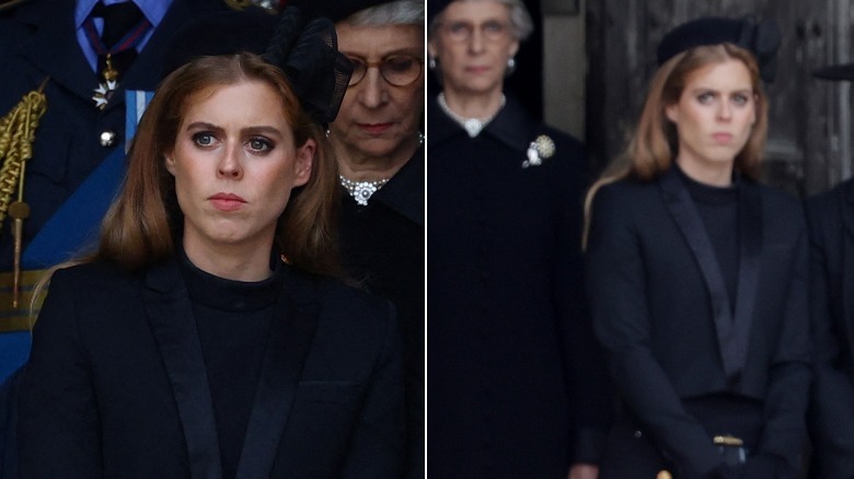 Princess Eugenie at the Queen's funeral