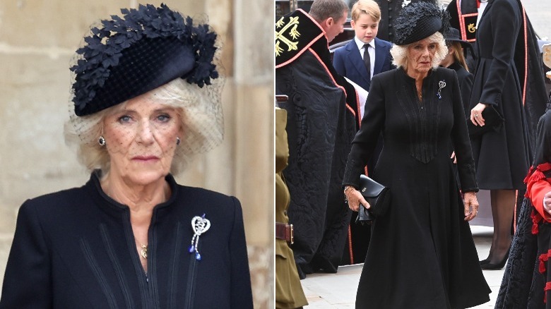 Queen Consort Camilla at the Queen's funeral