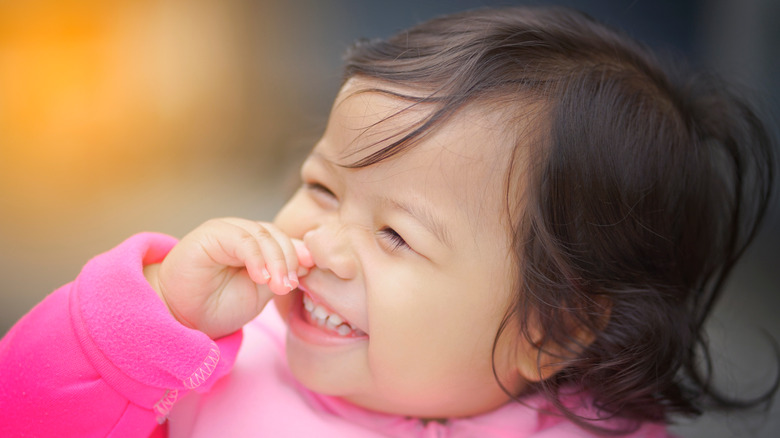 happy laughing baby