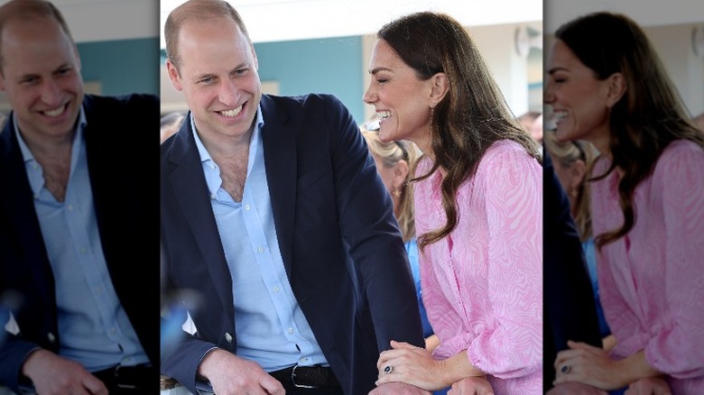 William and Kate at a fish fry 