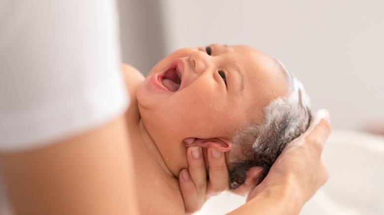 Infant smiling