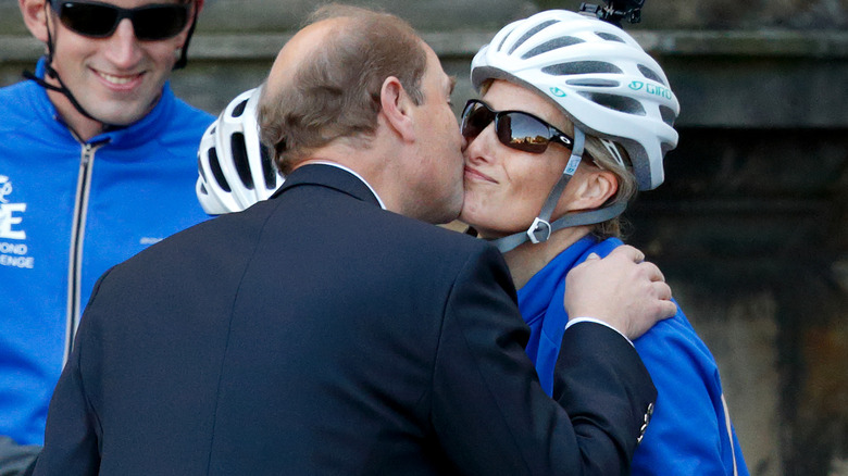 Prince Edward and Sophie Kiss