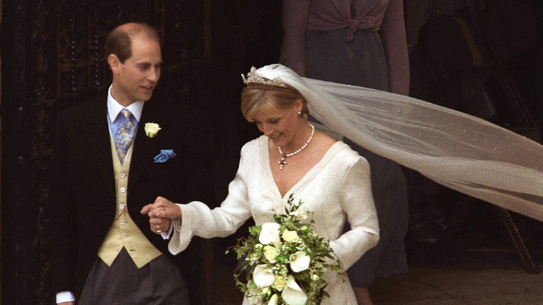 Prince Edward and Sophie hold hands