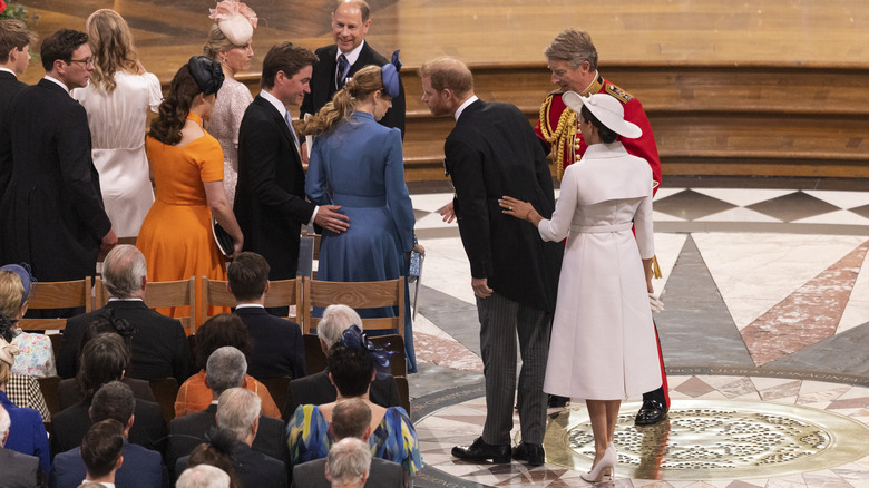 Prince Harry and Princess Meghan during Thanksiving 