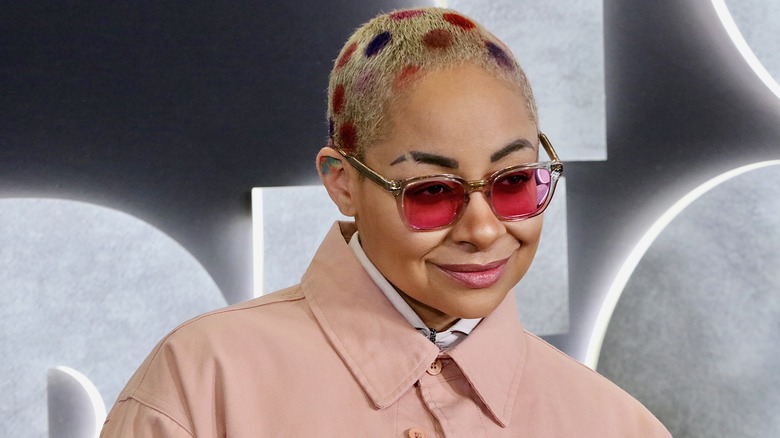 Raven-Symoné in pink glasses