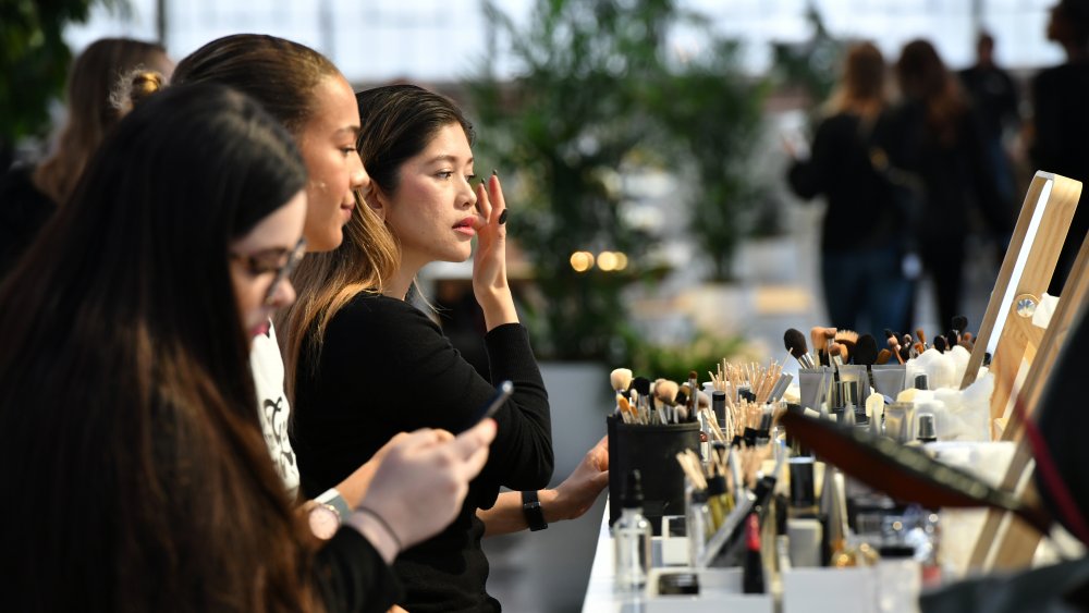 Goop conference attendees with makeup