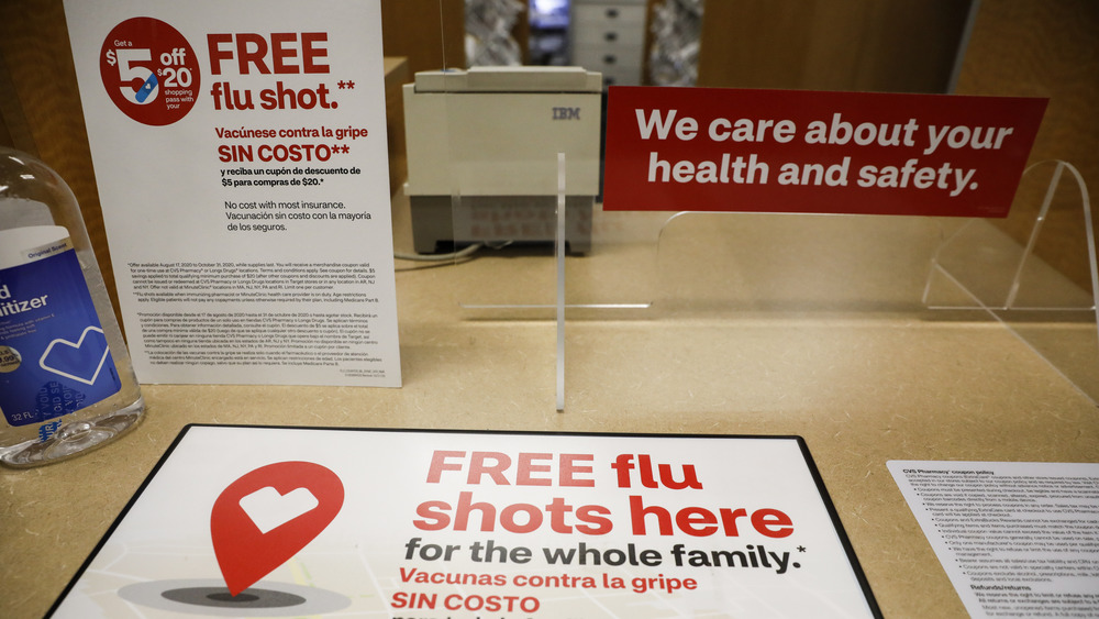 Flue shot signage at CVS