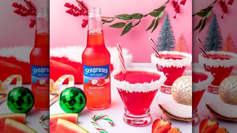 Seagram's Santa Hat Martini