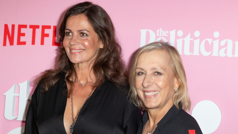 Julia Lemigova and wife, Martina Navratilova