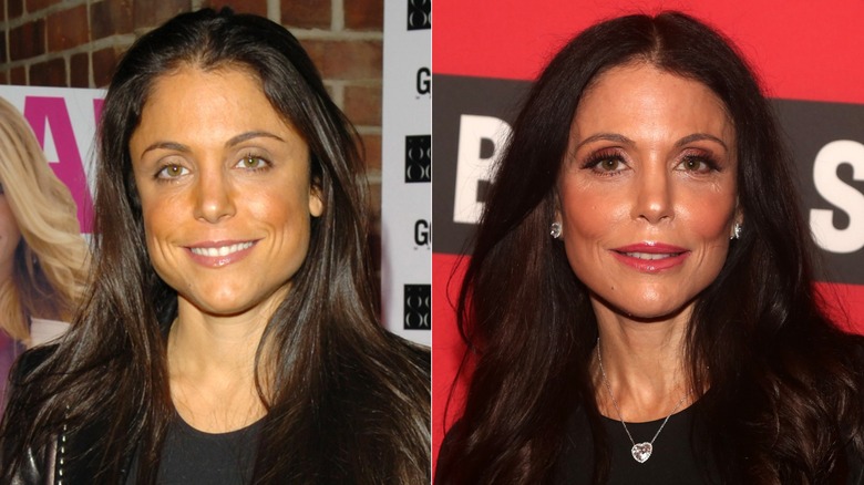 A split image of Bethenny Frankel 