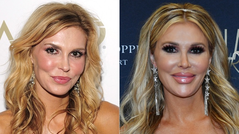 A split image of Brandi Glanville