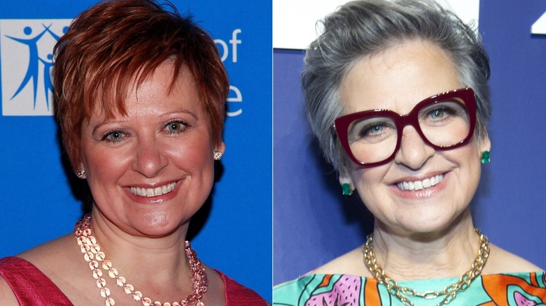 A split image of Caroline Manzo