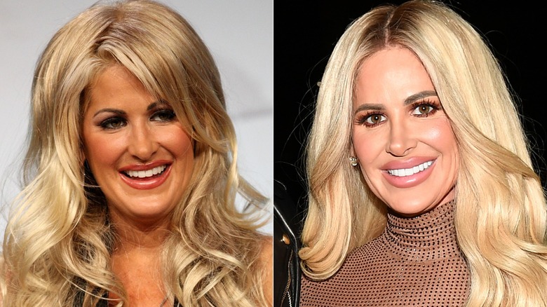 A split image of Kim Zolciack-Beirmann