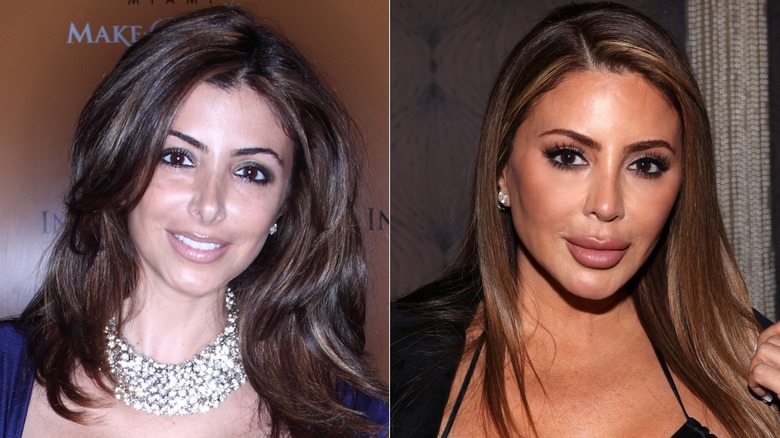 A split image of Larsa Pippen