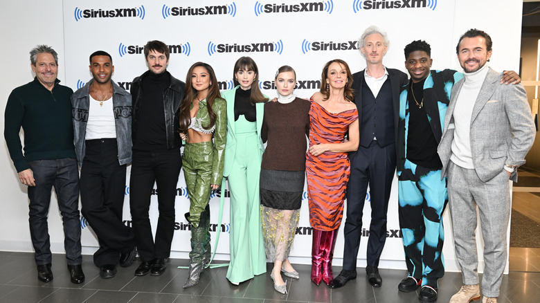 The cast of "Emily in Paris" at SiriusXM's Town Hall 