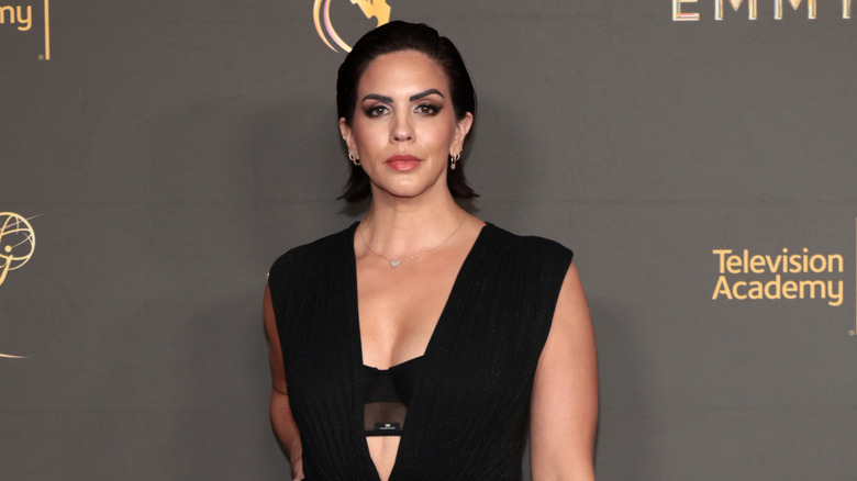 Katie Maloney posing on a red carpet