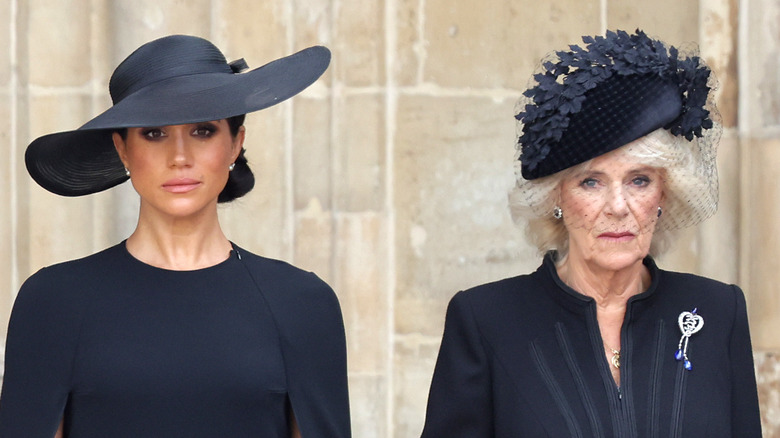 Meghan and Camilla at Queen's funeral