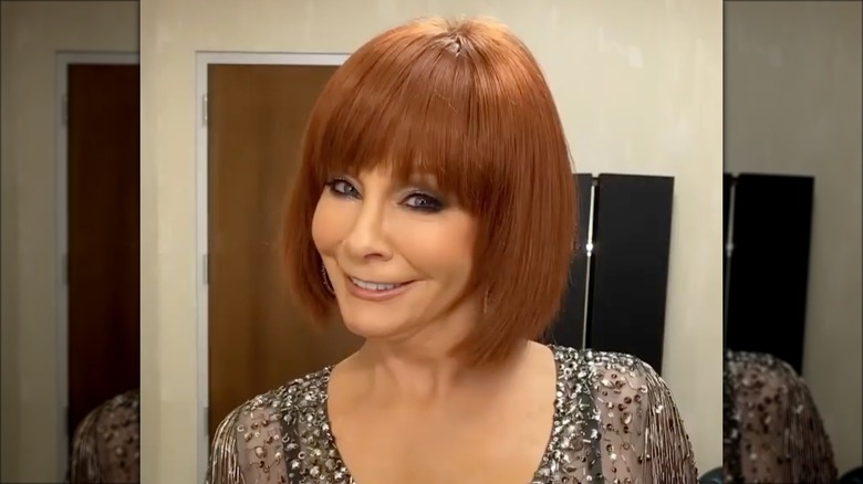 Reba McEntire sleek bob wig