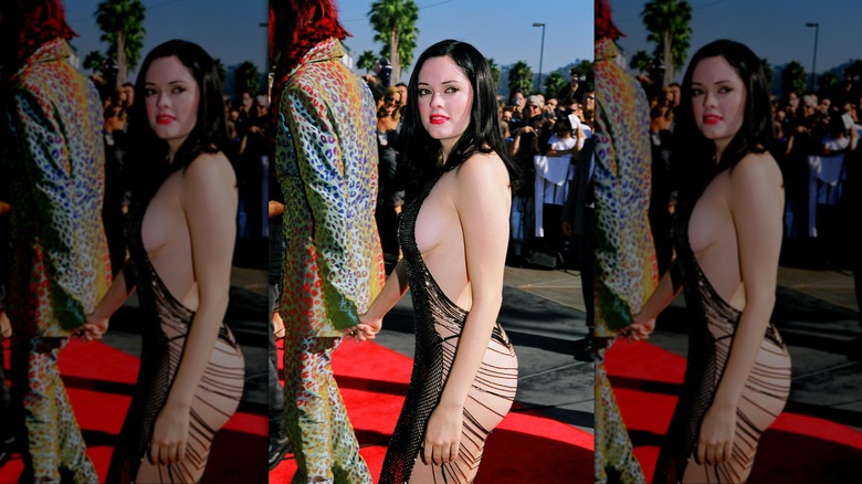 Rose McGowan's famous VMAs mesh dress