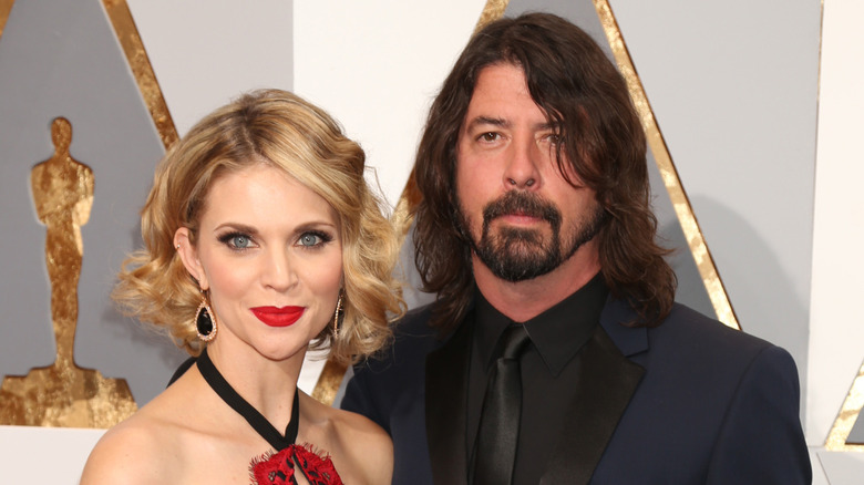 Jordyn Blum and Dave Grohl attend the Academy Awards (2016)