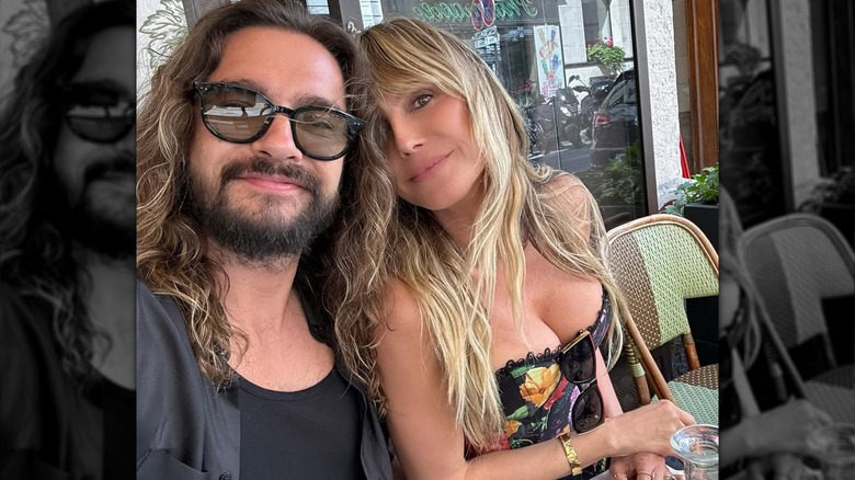 tom kaulitz and heidi klum selfie in paris