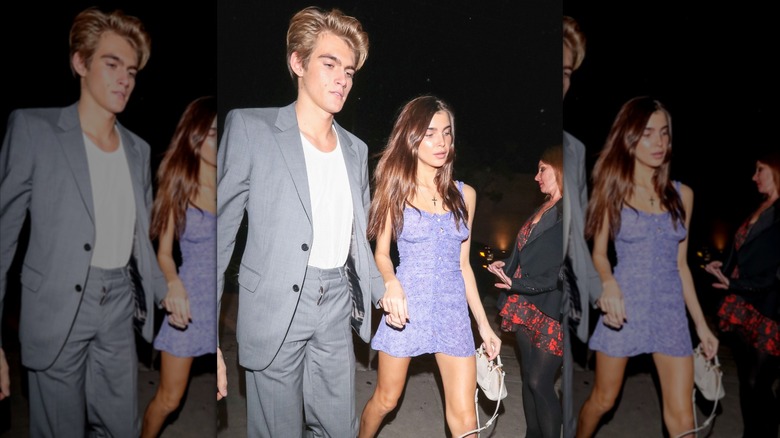 Presley Gerber and Charlotte D'Alessio step out in Los Angeles in 2018