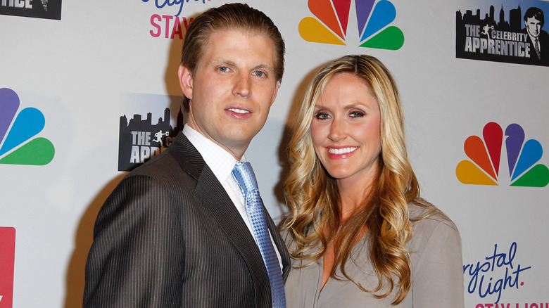 Eric and Lara Trump smiling