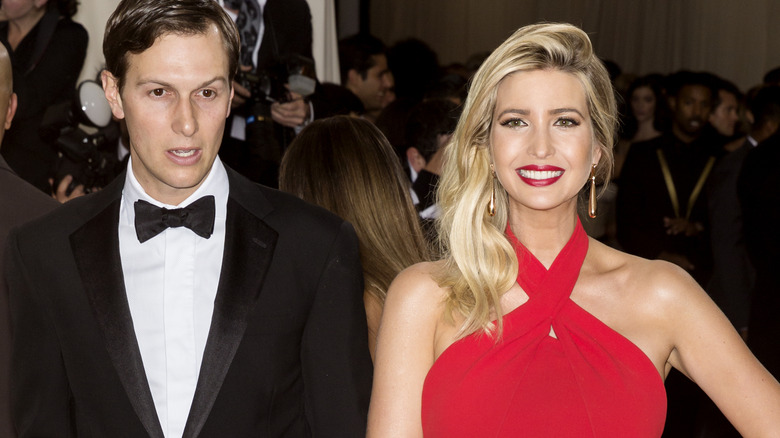 Jared Kushner and Ivanka Trump posing