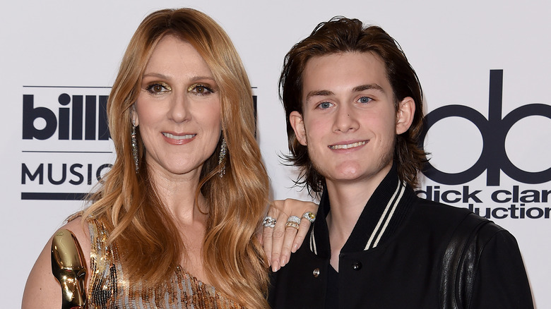 Celine Dion and René-Charles Angélil smiling