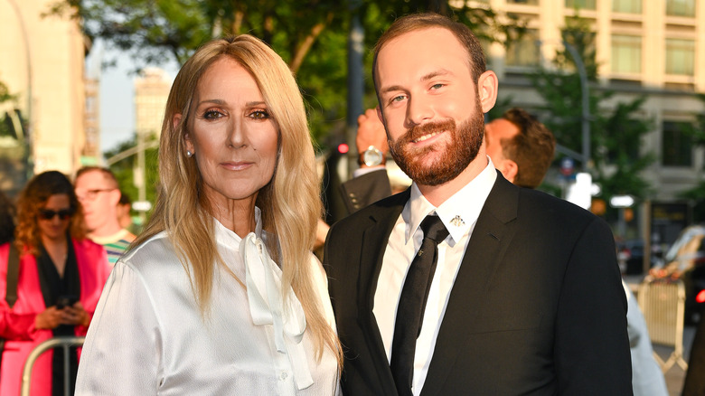 Celine Dion and René-Charles Angélil smiling