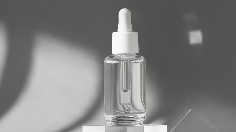 A vial of retinol serum