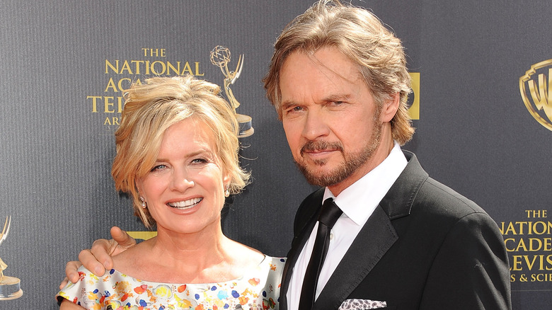 Stephen Nichols and Mary Beth Evans on the red carpet. 